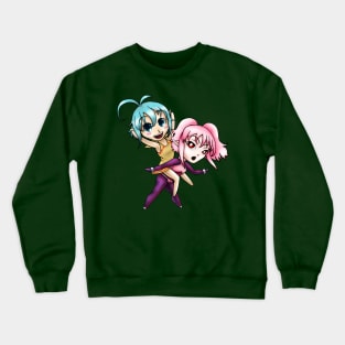 Freesia and Plum Chibis Crewneck Sweatshirt